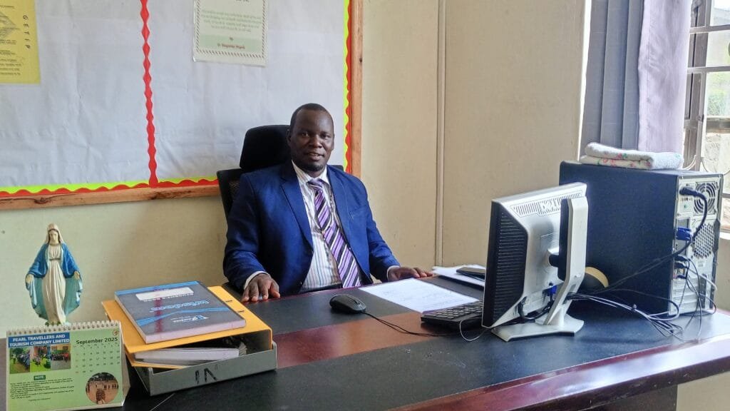 Mr. Magala Deogratious, Headteacher of Kasumba Nursery and Primary School in Mubende, Uganda
